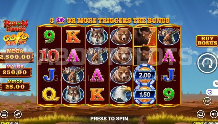 Bison Rising Gold Strike Slot